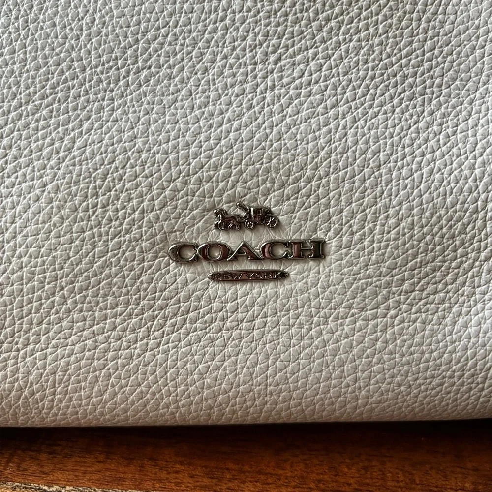 Coach Cream Vintage Soft Leather Multi Compartment Tote Bag